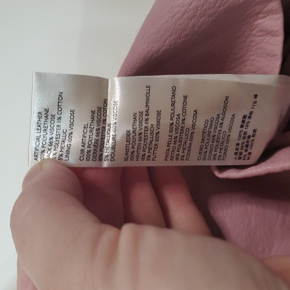 NWT Free People Payton Faux Leather Paperbag Mini Skirt Size 4 Mauve Swoon - Picture 6 of 13